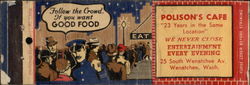 Polison’s Cafe Wenatchee, WA Restaurants Matchbook Cover Matchbook Cover Matchbook Cover