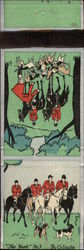 The Hunt No. 3 by Colgate has Card Game Instructions on Back Matchbook Cover