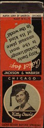 Kitty Davis Cocktail Lounge Chicago, IL Bars, Lounges, Nightclubs Matchbook Cover Matchbook Cover Matchbook Cover
