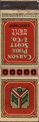 Carson Pirie Scott & Co. Men's Grill Matchbook Cover
