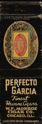 Perfecto Garcia Finest Havana Cigars Chicago, IL Advertising Matchbook Cover Matchbook Cover Matchbook Cover