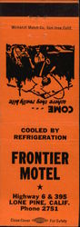 Frontier Motel Matchbook Cover