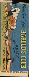 Harold’s Club Reno, NV Bars, Lounges, Nightclubs Matchbook Cover Matchbook Cover Matchbook Cover