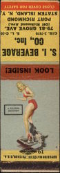 S.I. Beverage Co. Inc. Pinup Matchbook Cover