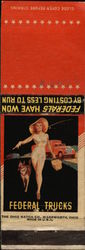 Federal Trucks Matchbook Cover