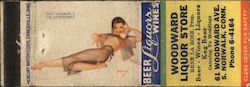 Woodward Liquor Store Pinup Norwalk, CT Bars, Lounges, Nightclubs George Petty Matchbook Cover Matchbook Cover Matchbook Cover