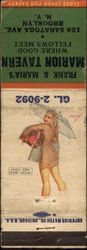 Frank & Maria's Marion Tavern Matchbook Cover
