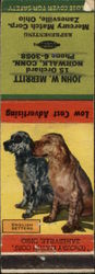 Mercury Match Corp represented by John Merritt, Picture of 2 English Setters Advertising Matchbook Cover Matchbook Cover Matchbook Cover
