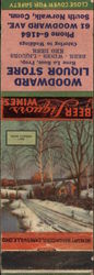 Woodward Liquor Store South Norwalk, CT Bars, Lounges, Nightclubs Matchbook Cover Matchbook Cover 