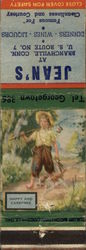 Jean's Branchville, CT Restaurants Matchbook Cover Matchbook Cover 