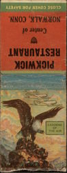 Pickwick Restaurant Norwalk, CT Restaurants Matchbook Cover Matchbook Cover 
