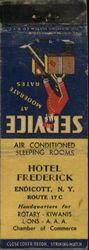 Hotel Frederick Matchbook Cover