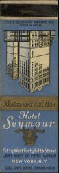 Hotel Seymour New York, NY Hotels & Motels Matchbook Cover Matchbook Cover Matchbook Cover