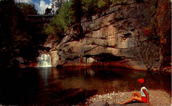 The Pool & Sentinel Pine Bridge Franconia Notch New Hampshire