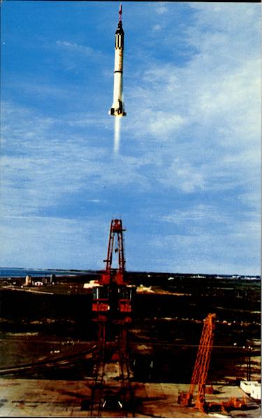 Mr-4 Liftoff With Virgil I. Grissom Aboard. July 21, 1963.