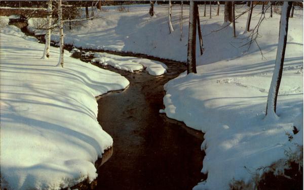 A Babbling Brook In Winter Wonderland Lakewood New Jersey