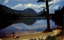 Echo Lake And Cathedral Ledge Postcard