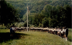 Flag Ceremony Wingdale, NY Postcard Postcard