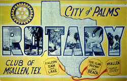 City of Palms, Rotary Club of McAllen Texas Postcard Postcard