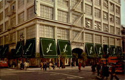 H. Liebes, Grant Avenue At Geary Postcard