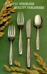 Rogers Stainless Quality Tableware Advertising Postcard Postcard