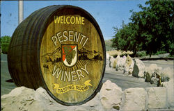 Pesenti Winery Tasting Room Postcard
