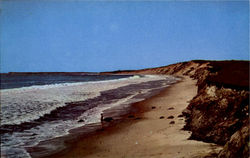 Surf At South Beach Martha's Vineyard, MA Postcard Postcard