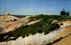 Gay Head Cliffs And Lighthouse Martha's Vineyard, MA Postcard Postcard