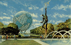 Plaza Of The Astronauts The Rocket Thrower Postcard