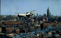 New York Airways Helicopter Postcard