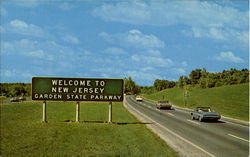 The Garden State Parkway New Jersey Postcard Postcard