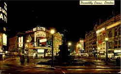 Piccadilly Circus London, England Postcard Postcard