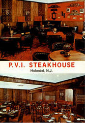 P.V.I. Steakhouse, Routes 34 & 520 Postcard