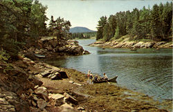 Mount Desert Campground Maine Postcard Postcard