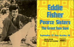 Eddie Fisher Pearce Sisters The Great Tom Soni Postcard