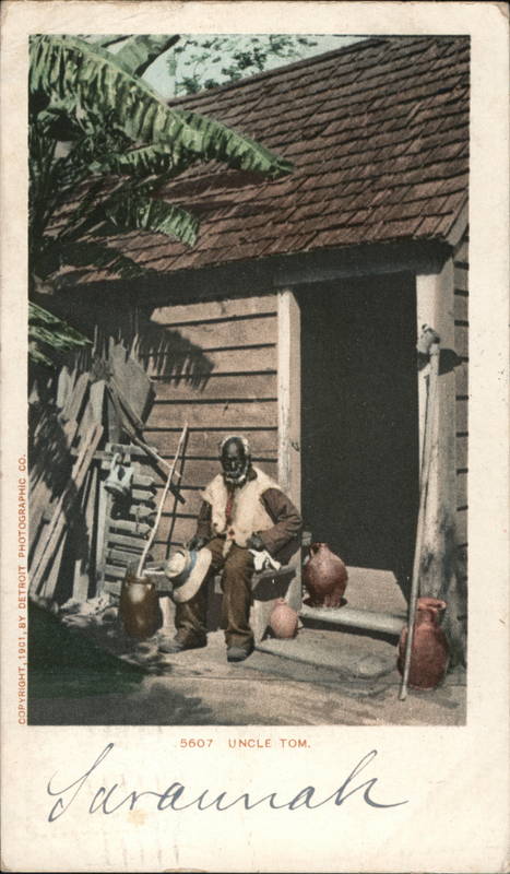 African American Man Sitting On Outside of House Black Americana