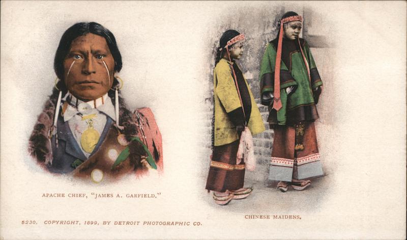 Apache Chief James A. Grfield Native Americana