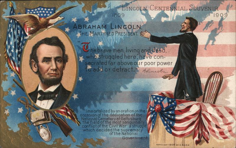 Lincoln centennial souvenir - the martyred president