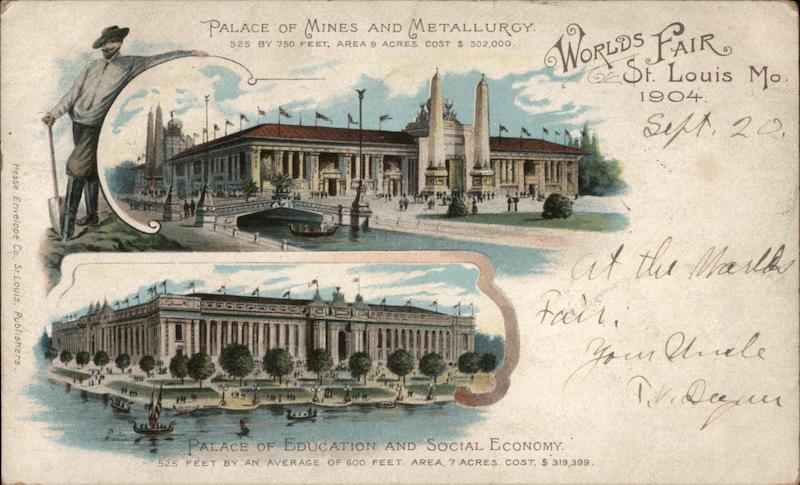 Worlds Fair 1904 St. Louis Missouri 1904 St. Louis Worlds Fair