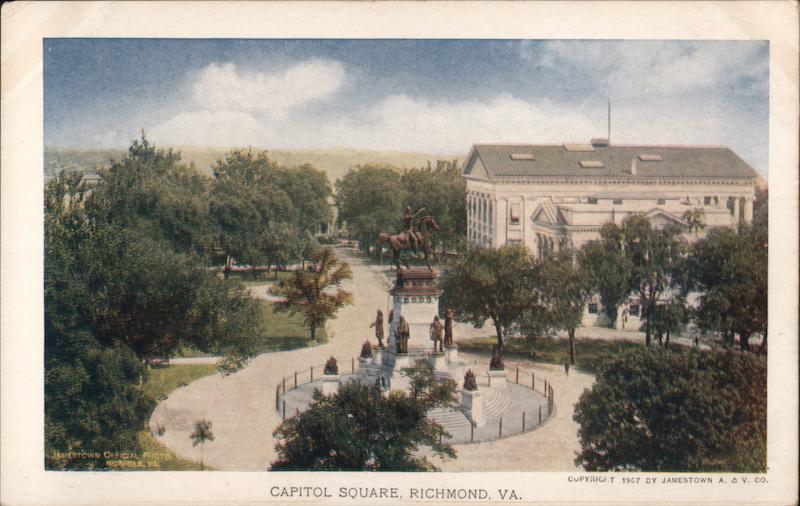 Capitol Square Richmond Virginia 1907 Jamestown Exposition