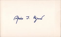 Spiro T. Agnew Autograph 