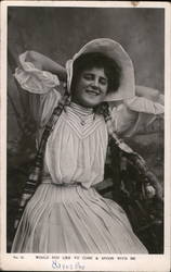 Would You Like To Come & Spoon With Me Postcard