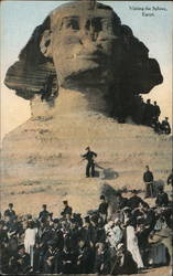 Visiting The Sphinx Postcard