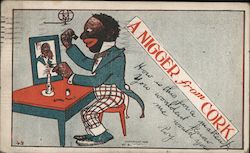 Racist: "A Nigger from Cork" Postcard