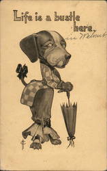 Life is a Bustle Here Postcard