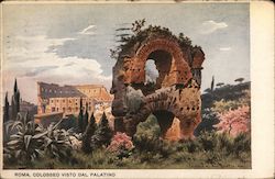Roma, Colosseo Visto Dal Palatino Postcard