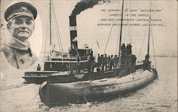 The German U boat "Deutschland" Postcard