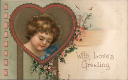 With Love's Greeting Postcard