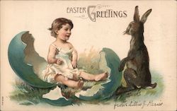 Easter Greetings Postcard