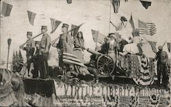 Colonial Float in the Parade - Portola Festival - October 21, 1909 Postcard